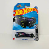 Purple and black die-cast concept toy car in blister