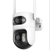 Yiiot two-lens WiFi CCTV camera, white dome with mounting bracket