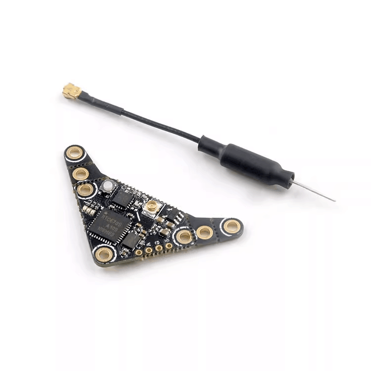 Micro FPV video transmitter PCB with coax antenna lead