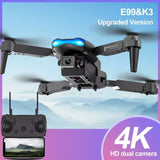 Pro 4K Dual Camera Drone Foldable Mini RC WIFI Aerial Photography Drone