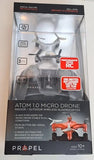 Propel Atom 1.0 Wireless Micro Drone Quadrocopter Silver Drone