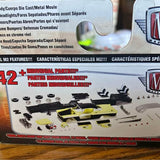 M2 Diecast project car model set with yellow car and small parts on package