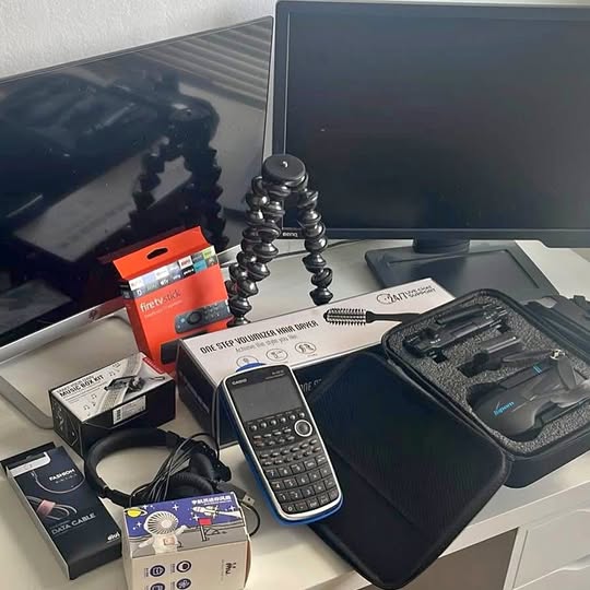 Small drone kit with controller, phone, and carrying case