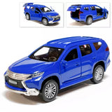 Mitsubishi Pajero Sport Metal Diecast Car Scale, Collectible Toy Cars, 1/36 Toy