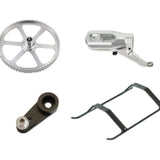 Aluminum drone accessory set with spur gear wheel and rocker arm hardware