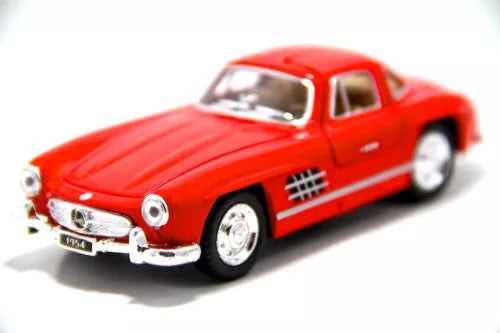 Red 1954 Mercedes-Benz 300 SL coupe diecast model toy