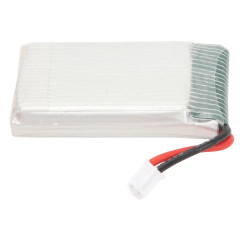 3.7V 500mAh LiPo drone battery pack with PH2.0 plug and red/black leads