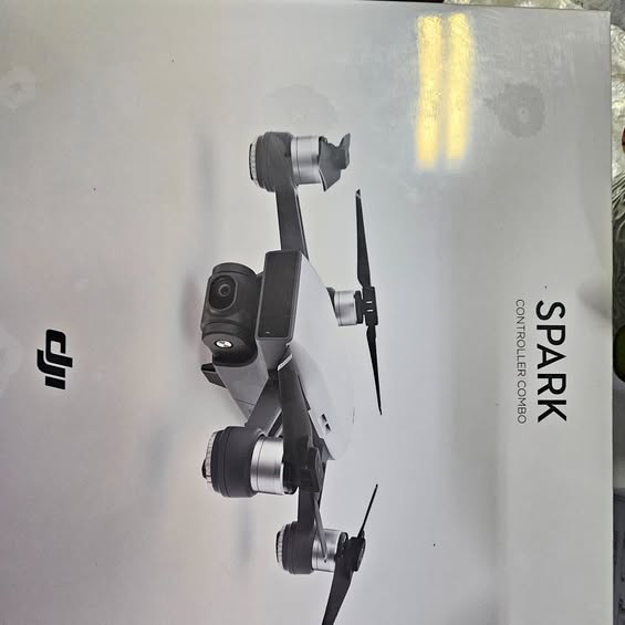 DJI SPARK drone box with illustrated quadcopter