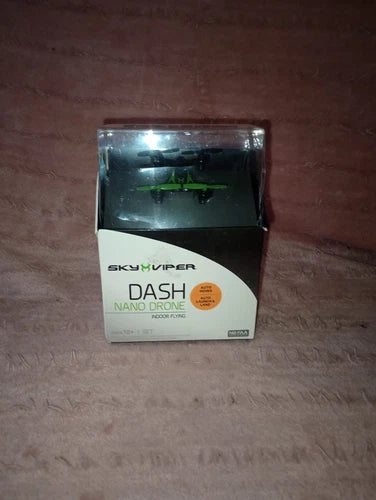 Sky Viper Dash Nano Drone Indoor Flying Auto Hover Rechargeable Black Green New Drone