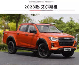 2023 Isuzu D-Max 4X4 Pick Up Orange Open Door 1/18 DieCast Car New in Box Parts