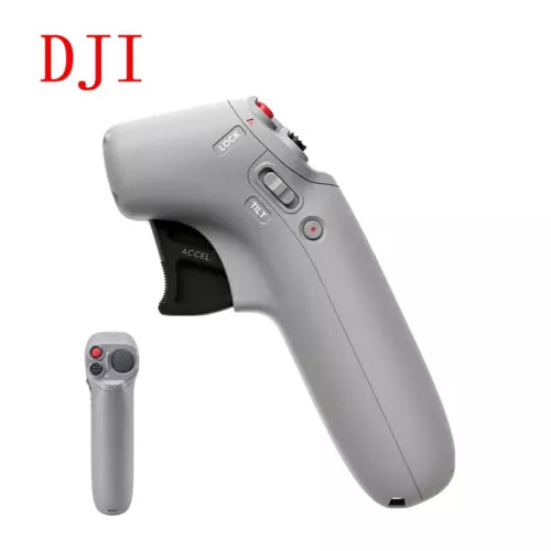 DJI motion controller gray with trigger and buttons, handheld grip