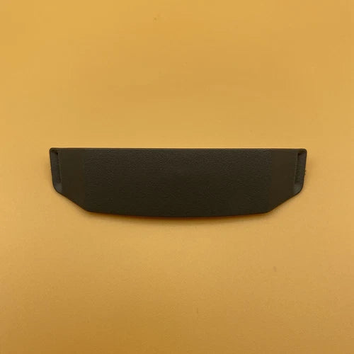 Black curved protective cover with smooth fabric surface