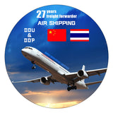 Air freight forwarding service featuring airplane with China and Netherlands flags
