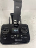 3DR Solo drone transmitter remote, black controller with buttons and joystick mounts