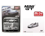 Mini GT 1:64 Mijo Porsche 911 (992) GT3 GT Silver Metallic MGT00390 Diecast Car  Toy