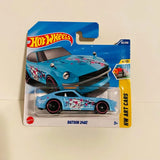 Blue Datsun 240Z Car Hot Wheels 2025 Short Card Diecast 4/10 HW Art Cars Series 62/250 Ships to you