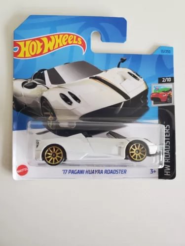 Hot Wheels 1:64 diecast Pagani Huayra Roadster 2017 racecar in blister package