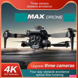 4K Max RC Drone Professional with 3 Cameras, Wide Angle Optical Flow Drone