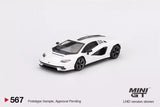 MINI GT 1:64 Countach LPI 800-4 Bianco Siderale Diecast Model Car Toy