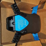 IRIS+ 3DR drone with blue prop arms and black body