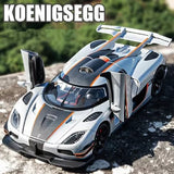 1:24 Koenigsegg ONE 1 Alloy Super Sports Car Model Diecast Vehicle Sound Light Parts