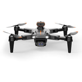 Foldable RC drone with 4K dual camera and front obstacle lights
