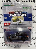 1:64 die-cast police car toy in box, black 2023 Ford interceptor utility