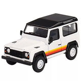 Mini GT 1:64 Land Rover Defender 90 Wagon Diecast Model Car White Toy