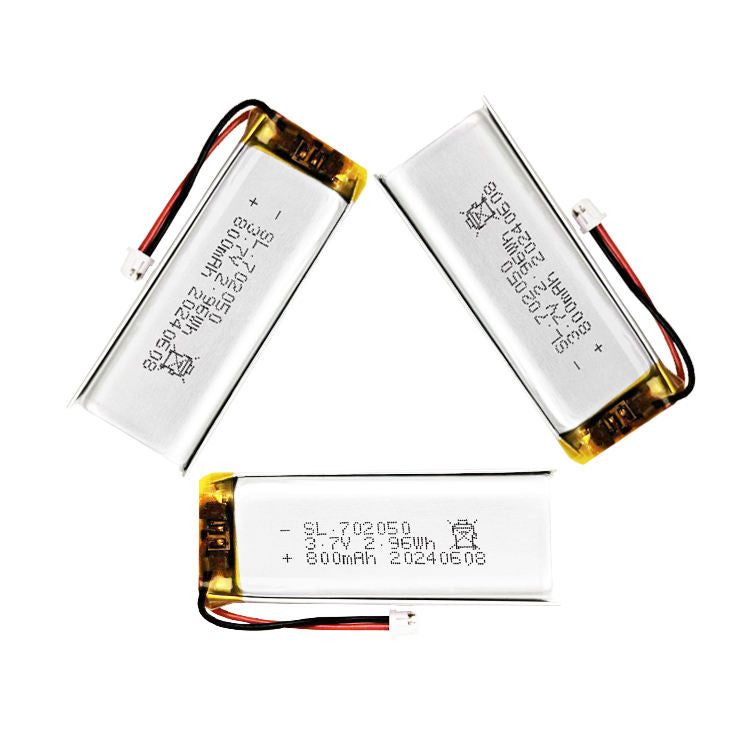 Rechargeable LiPo battery pack with exposed terminals and red/black leads
