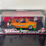 Jada 1:18 Fast & Furious Brian's Toyota Supra w/ Light & Figure Diecast Car Las Vegas NV