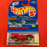 Vintage Highly Collectible Hot Wheels Red Jaguar D-Type Sports Car Diecast Convertible #997 Ships to you
