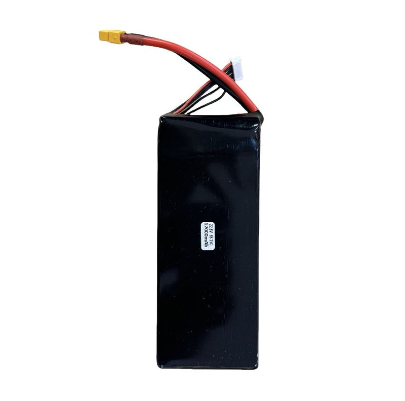 GBE 12000mAh High Performance XT60 Plug 15C-22.8V-6S Lipo Battery for FPV RC Drone Quadcopter Rechargeable Accessories for UAV Drone
