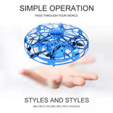 UFO Aircraft Mini Drone Hand Control Flying Toys 360? Mini Helicopter Free Ship Drone