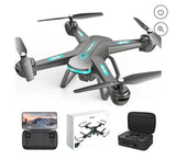 Brushless 4K GPS FPV quadcopter drone with LED lights and 4 propellers