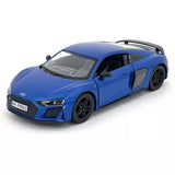2021 Audi R8 1:36 Scale Diecast Model Blue by Kinsmart Toy