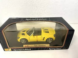 Opel Speedster Special Edition Yellow Convertible Maisto 1:18 Diecast Model Car Parts