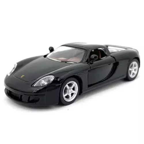 1:36 scale diecast Carrera GT model car by Kinsmart, black