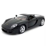 1:36 scale diecast Carrera GT model car by Kinsmart, black