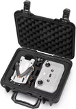 Compact waterproof hard case with foam insert and black latch for DJI Mini 3 Pro