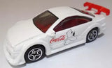 1996 MATCHBOX OPEL CALIBRA COCA-COLA POLAR BEAR WHITE 3