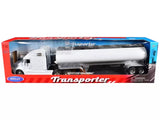 2023 Freightliner Columbia Truck White Diecast Model with Tanker Trailer 1/32... Parts