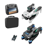 S159 Mini Drone Wifi Fpv Outdoor Obstacle Avoidance Optical Flow Foldable Remote Control with Screen Control Aerial RC Dron Toy Drone