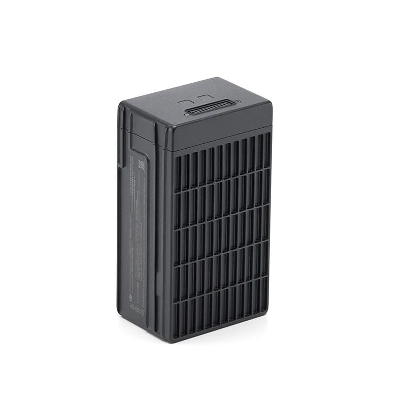 Dark gray rechargeable drone battery with vented casing