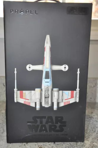 T-65 X-wing battling drone in retail box with Star Wars logo on front