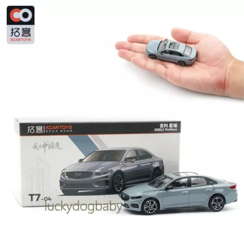 Scale 1:64 SUV alloy diecast model cars, sky gray and dark gray, in box
