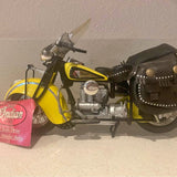 TootsieToy 1942 Indian 442 Yellow Motorcycle 1:10 Diecast Model 3301 1996 Phoenix AZ