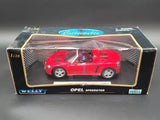 NOS 2001 Opel Speedster 1/18 Diecast Model by KB Toys / Welly  2511W Parts