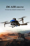 D6 Mini Drone 4k Profesional 8K HD Camera Obstacle Avoidance Aerial Photography Drone