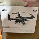 Drone package with quadcopter illustration, Holy Stone, 14+ age label