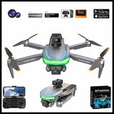 Camera Drones 4K HD Three Camera GPS Aerial Photography Foldable with 3 Battery Drone